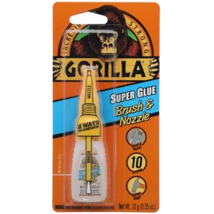 Gorilla Brush and Nozzle Super Glue 10g Gorilla Brush and Nozzle Super Glue 10g